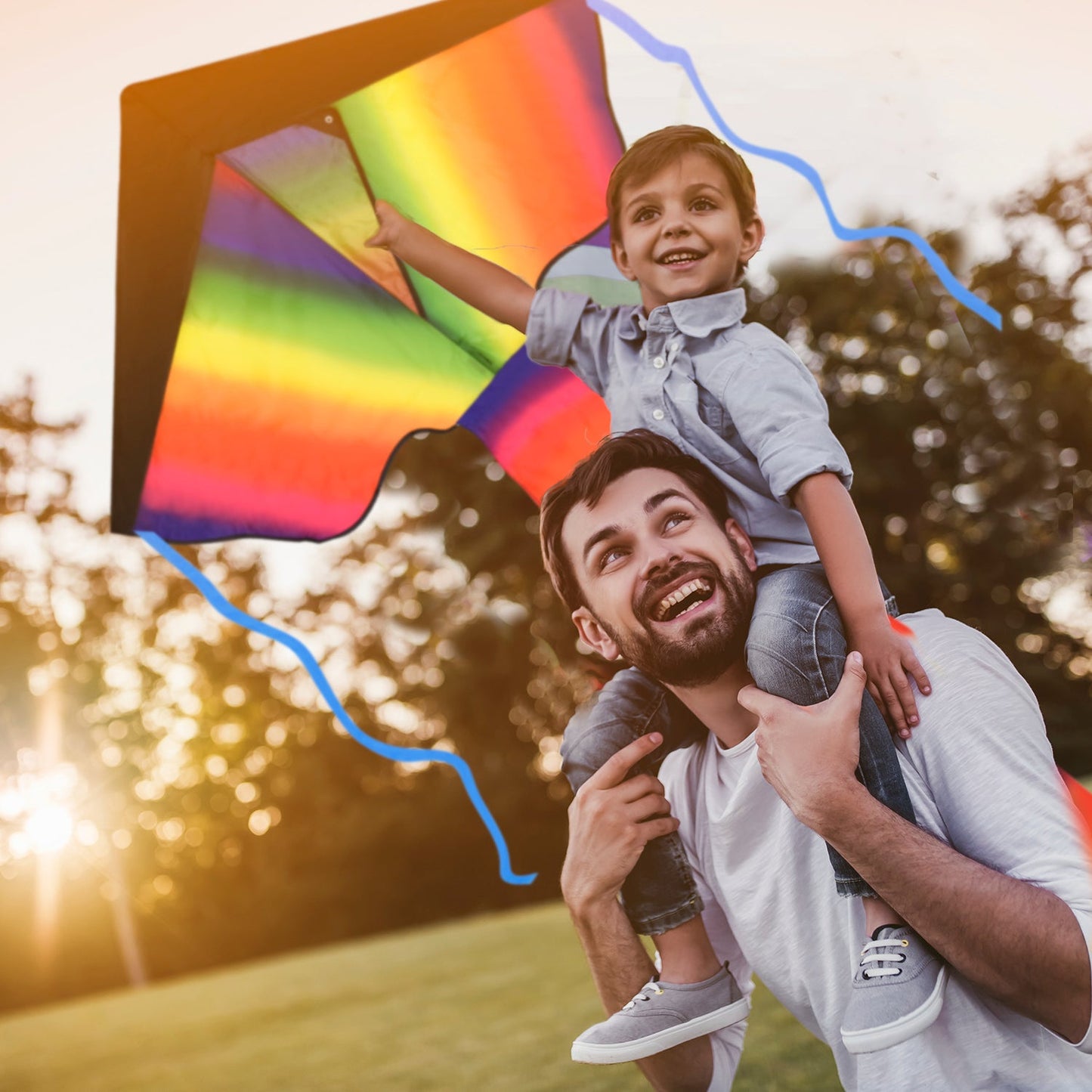 Rainbow Delta 1 Kite - Sun Kites