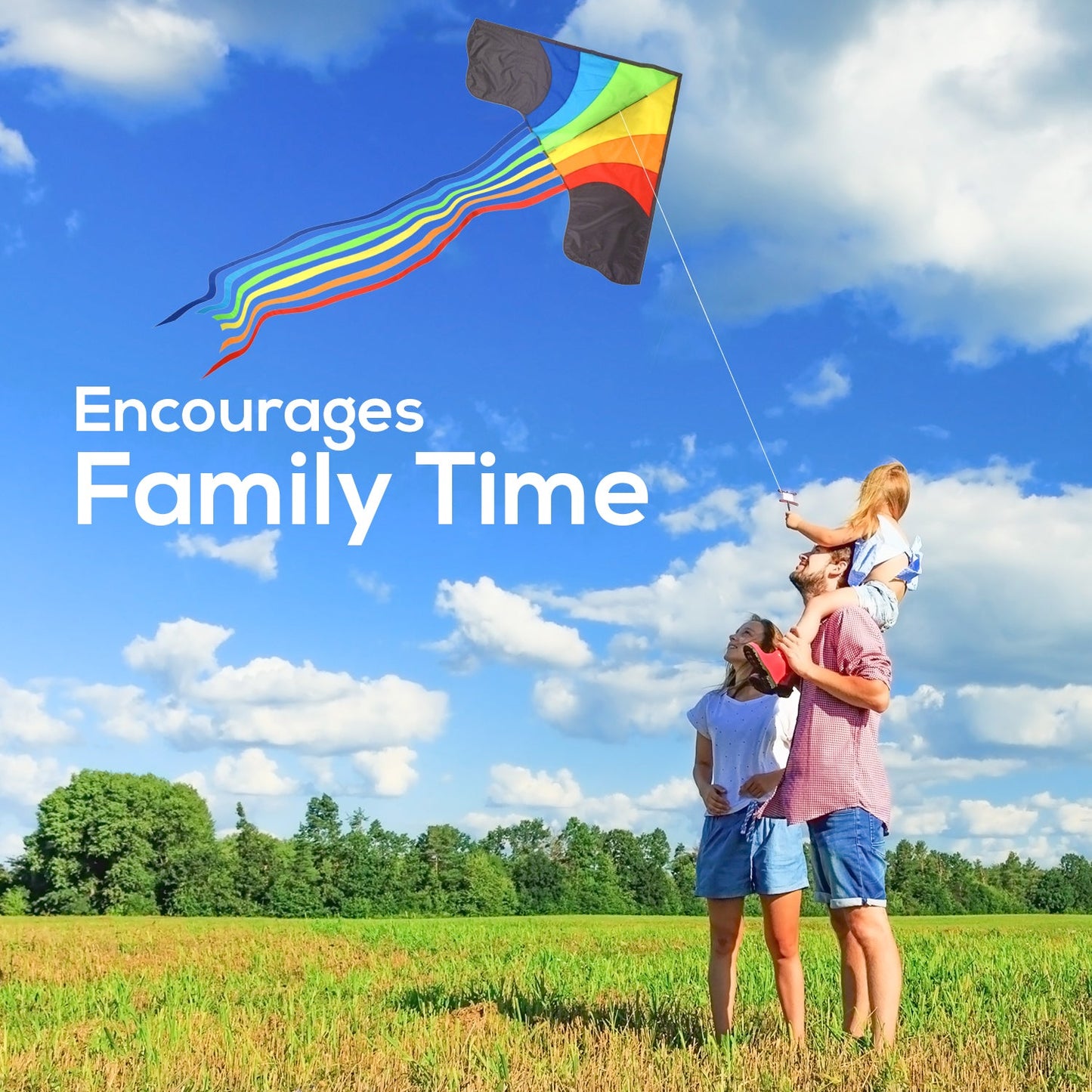 Rainbow Delta 3 Kite for children and adults - Sun Kites