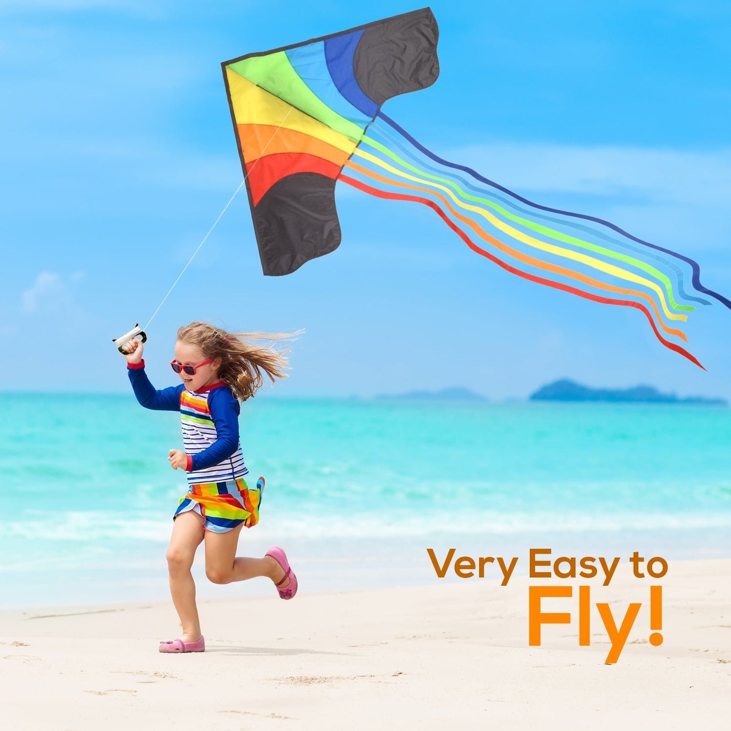 Rainbow Delta 3 Kite for children and adults - Sun Kites