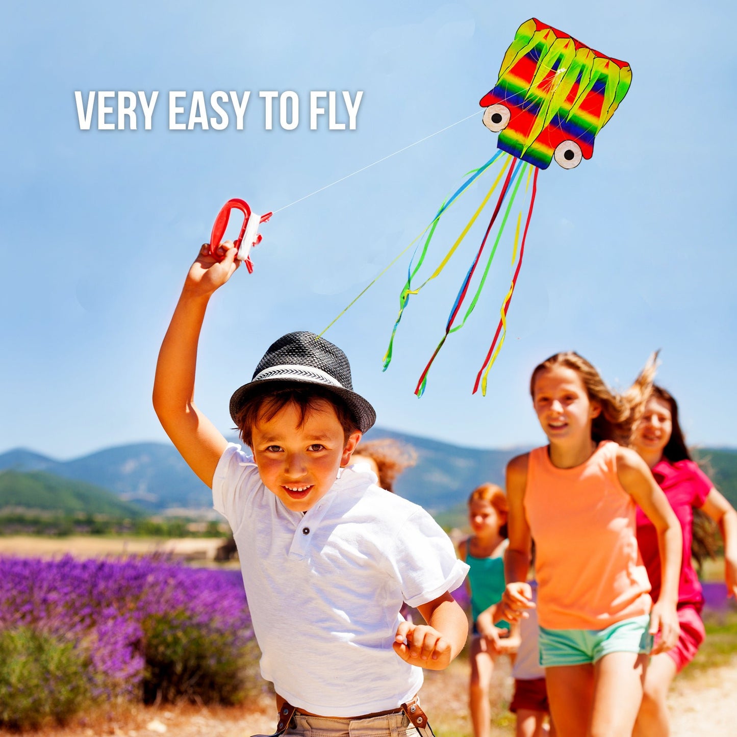 Rainbow Octopus Kite - Sun Kites