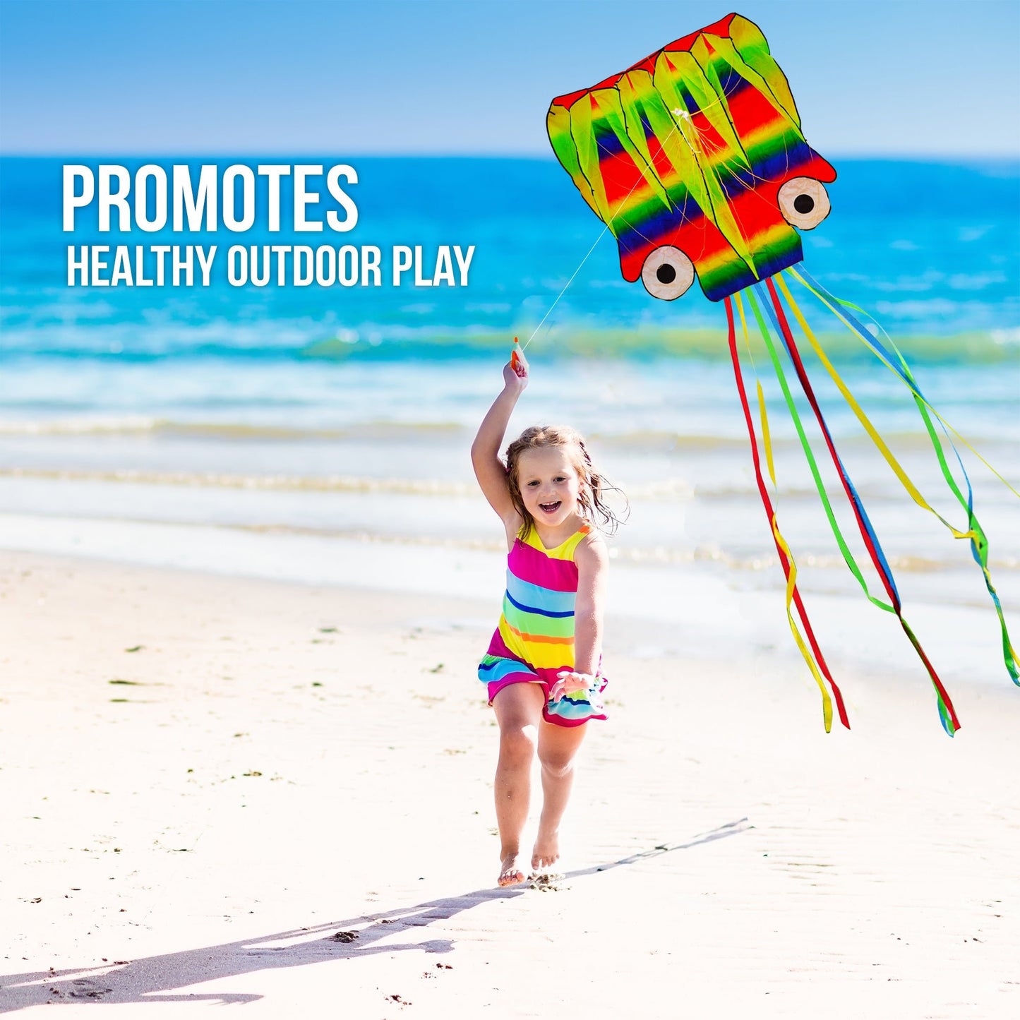 Rainbow Octopus Kite - Sun Kites