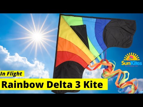 Rainbow Delta 3 Kite for children and adults - Sun Kites