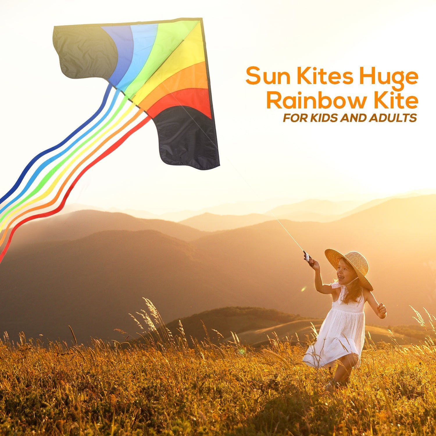 Rainbow Delta 3 Kite for children and adults - Sun Kites